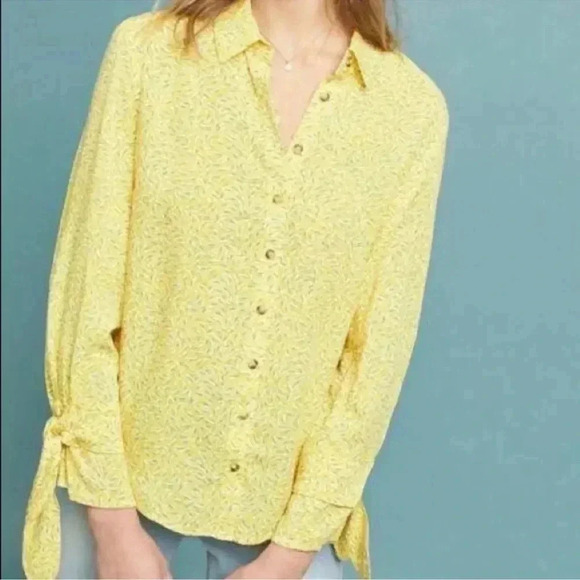 Anthropologie Maeve Blithe Button Shirt size 8 - Picture 1 of 9